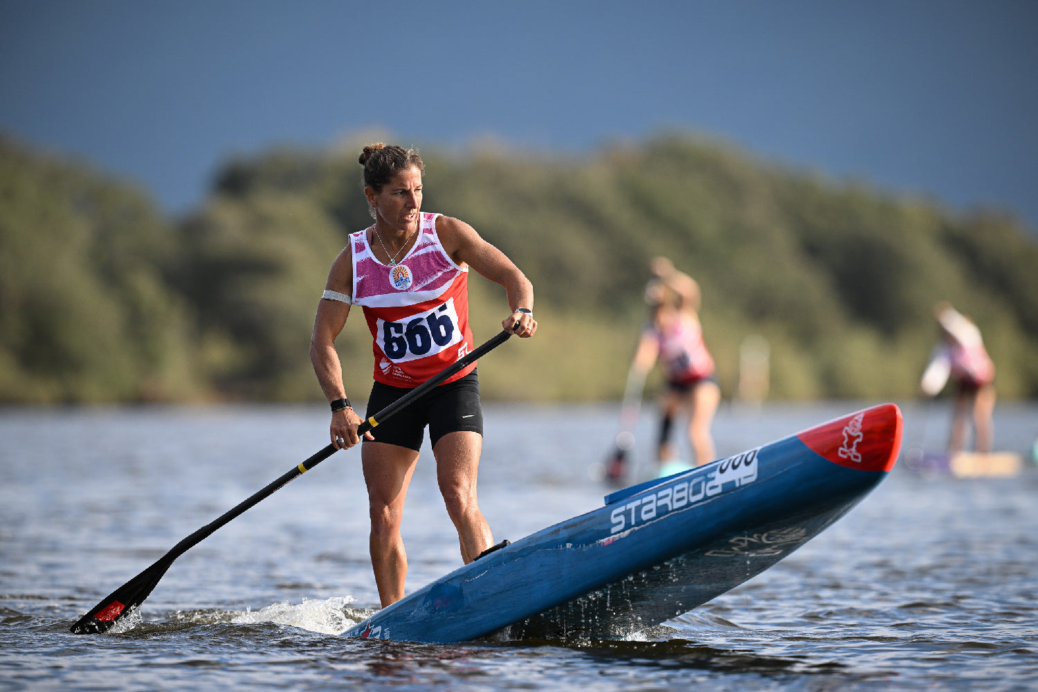 Esperanza Barreras racing the Long Distance on Lago di Paola