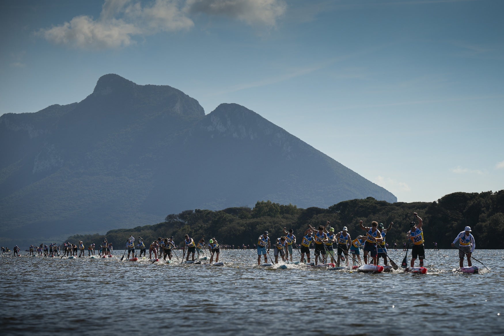 Riders racing the 11.5 km Long Distance in Sabaudia