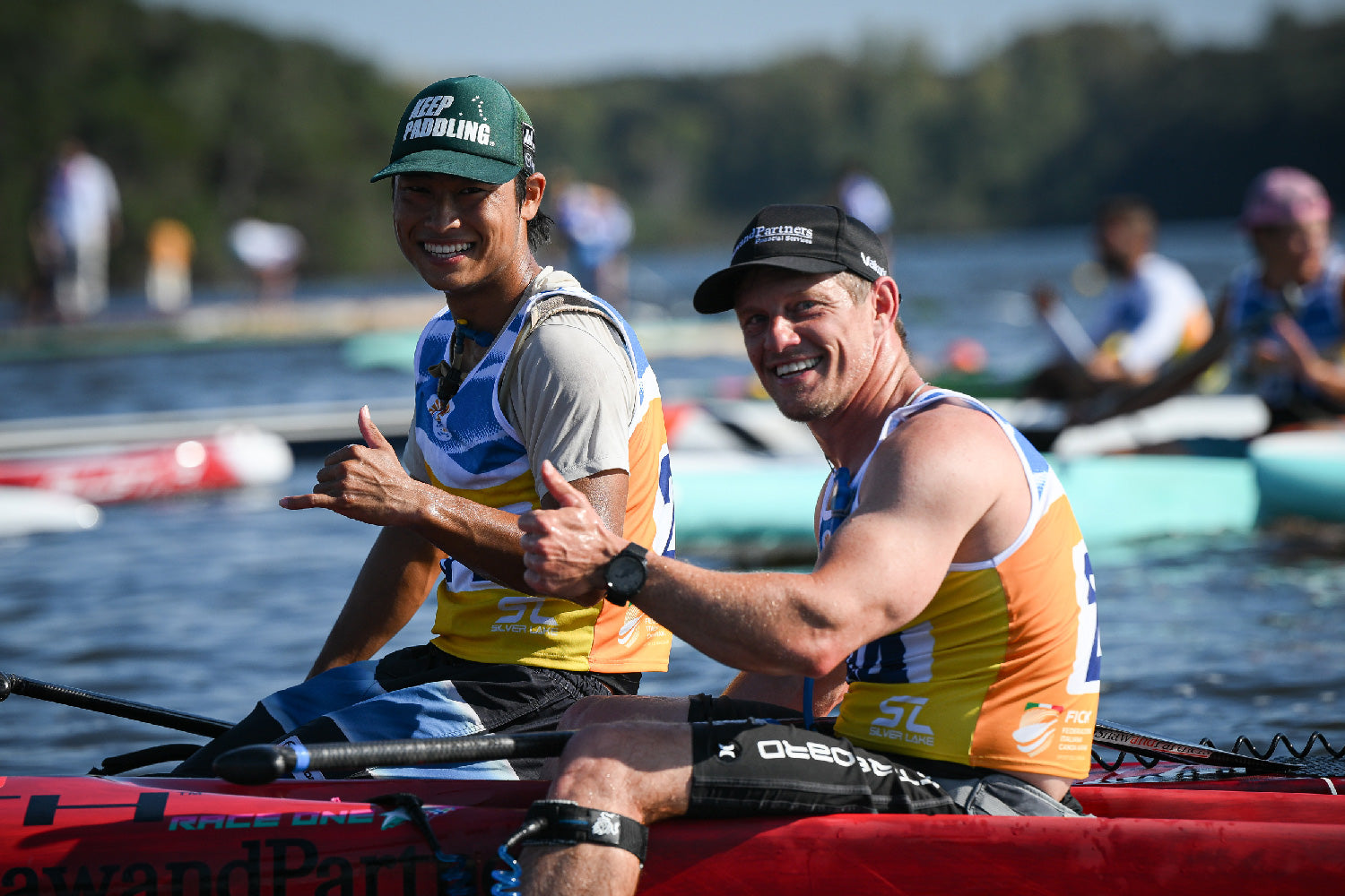 Shuri Araki smiling at the finish of the Long Distance race in Sabaudia